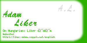 adam liker business card